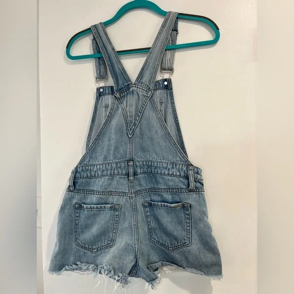 Insane Gene Jean Shorts Overalls Size Small - Picture 3 of 16